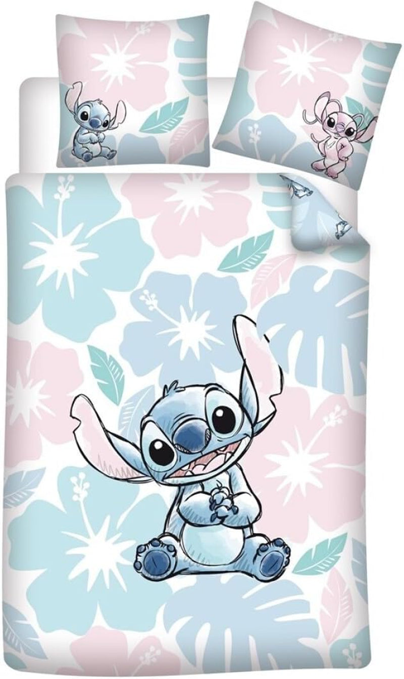 Pościel Stitch Flowers Na łóżko pojedyncze Pościel - dziecięca Naty Shop Domyślny tytuł