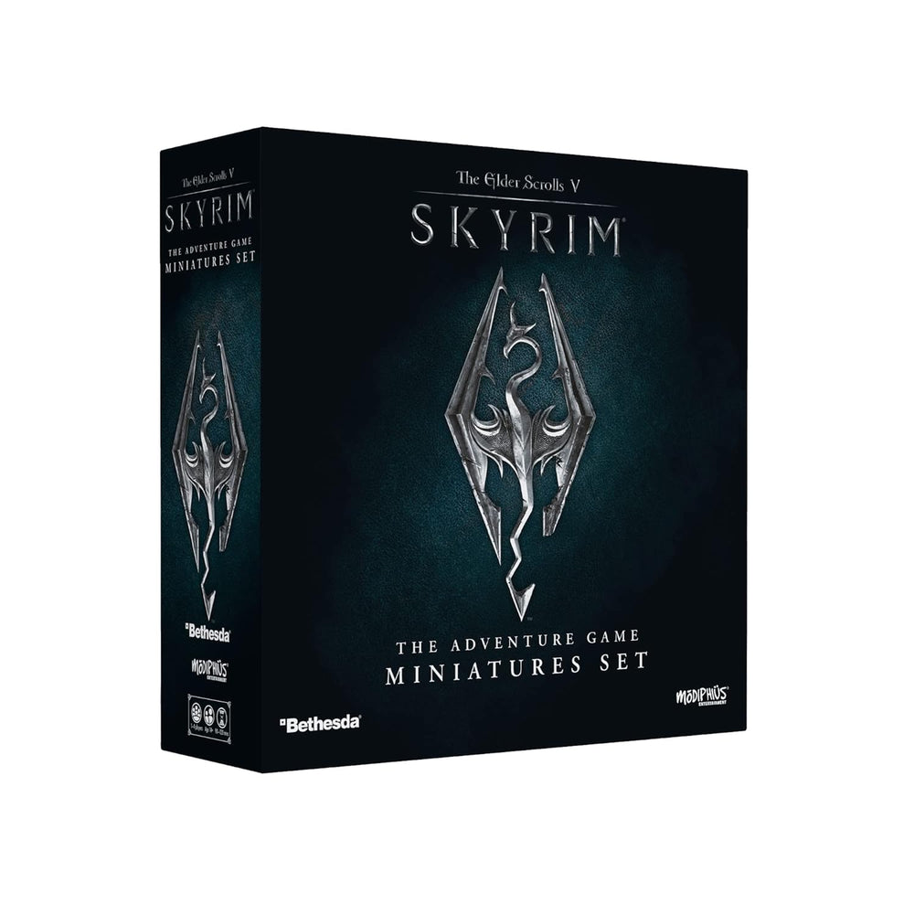 Modiphius The Elder Scrolls: Skyrim – Przygodowa Gra Planszowa – Zestaw Ulepszeń Miniatur | Gra planszowa | Wiek 14+ | 1-4 graczy | Czas gry 60-120 minut, Szary, Czerwony