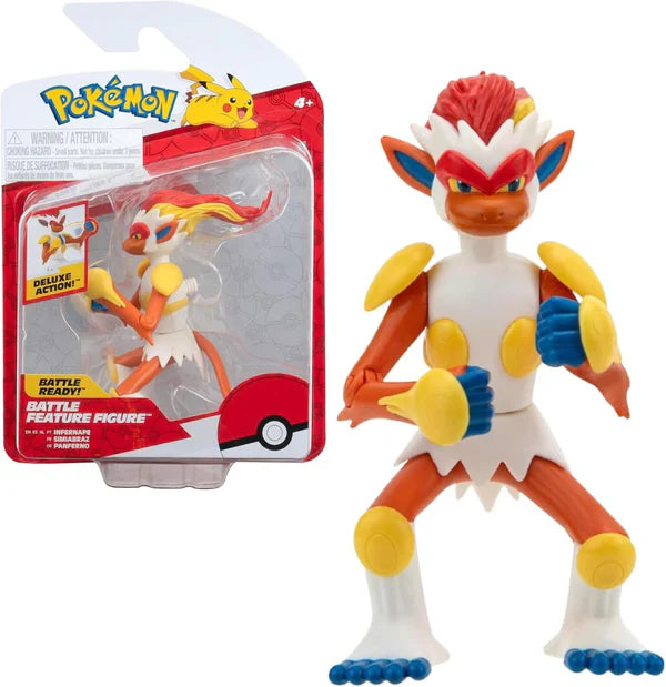 Pokemon Pokemon Rysunek Infernape Panferno - Figurki 11 cm - Nowa fala 2024 - Oficjalna zabawka Pokemon