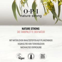 OPI Nature Strong Red and Orange Shades - długotrwały lakier do paznokci o innowacyjnej wegańskiej formule zawierającej naturalne składniki - dla jasnych paznokci