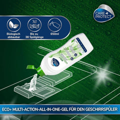 CARE + PROTECT - Gel ecologic pentru mașina de spălat vase, hipoalergenic, 650 ml Naty Shop
