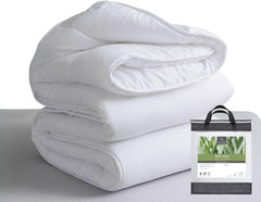 Tural - Plapumă 150 X 220 cm cu tratament Aloe Vera, umplere cu fibre 300 G/M², moale, respirabilă, certificată Oeko-Tex (alb, pat 90 cm) Plapumi si pilote Naty Shop 150X220