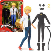 BANDAI - Miraculous - Păpușă Miraculous Cat Noir și Adrien - Păpușă manechin 26 Cm și cele 2 ținute ale ei - Jucărie Miraculous - Păpușă super erou articulată - Jucărie pentru copii de la 4 ani - P50356 Papusi Naty Shop Singur Cat Noir și Adrien