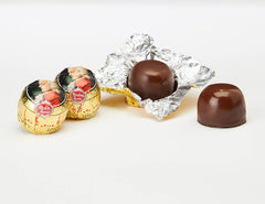 Mozart Baroque - Autentyczne kulki nugatowe z ciemnej czekolady Mozart i marcepanu 12 sztuk 1 x 240 g (opakowanie 5 sztuk)