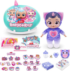 Babycorns Serie 1 von ZURU Magic Babypuppe Katze (Poppy) z akcesoriami, niespodzianka Unboxing-Spielzeug für Kinder, Mädchen