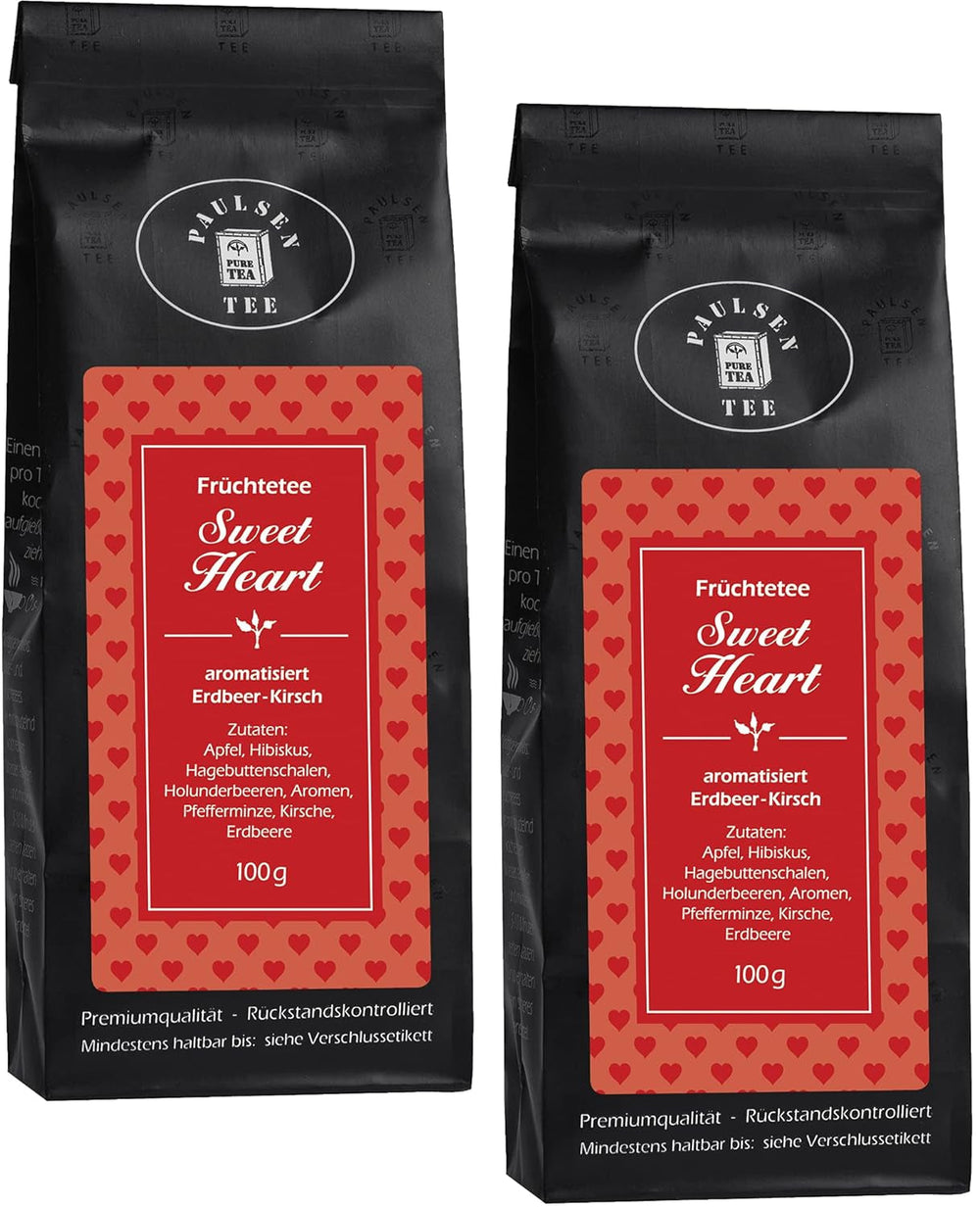 Sweet Heart 2 x 100 g Ceai Paulsen Ceai de fructe controlat pentru reziduuri