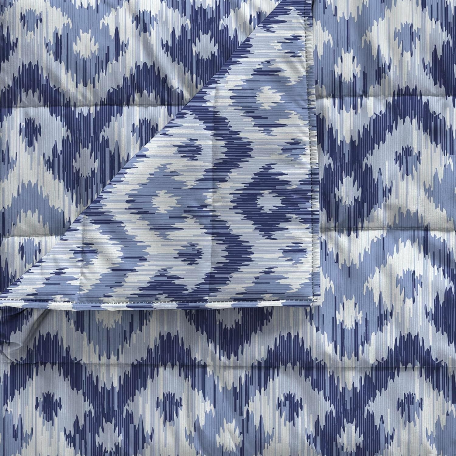 Lenjerie de pat italiană, cuvertură de vară de bază, microfibră imprimată, 250X240Cm, Rombi Plapumi si pilote Naty Shop