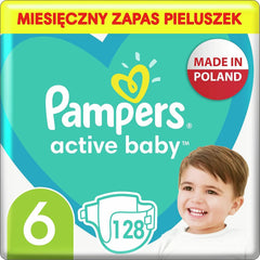 Pampers (wersja klasyczna), rozmiar 6, 128 szt. Sklep dla mamy i dziecka Naty