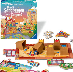 Ravensburger 24687 Burgundy Sandcastles - Gra dla dzieci od 5. roku życia, dla 2-4 graczy