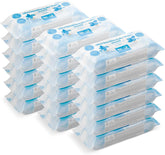 Chusteczki dla niemowląt Amazon Ultra Sensitive, 100% włókien roślinnych, 99% wody, 1080 chusteczek, bezzapachowe, 18 opakowań po 60 chusteczek w każdej (wcześniej sprzedawane pod marką Mama Bear, identyczny produkt)