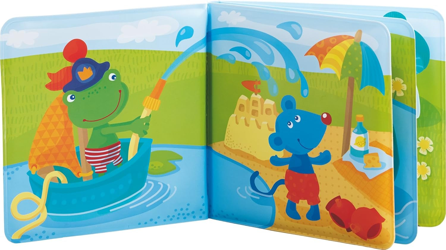 HABA 302634 Captain Frog 2 carte de baie, jucărie pentru copii mici Jucarii Bebe Naty Shop