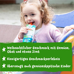 Pumpkin Organics Bio Gemüse-Getreide-Quetschie Kürbis, Birne, Apfel, Pflaume, Hafer ohne Zuckerzusatz¹ - ab 8 Monaten - als Snack lub Beikost für unterwegs (100g)