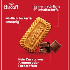 Lotos Biscoff | Karmelizowane Ciasteczka Z Polewą Czekoladową | 200 pojedynczo pakowanych ciastek | Tylko naturalne składniki | Żadnych sztucznych barwników i aromatów | 200 x 1| 1,47 kg
