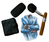 Set 5 decoratiuni comestibile din pasta de zahar, Barbat Decoratiuni din Pasta de Zahar Naty Shop