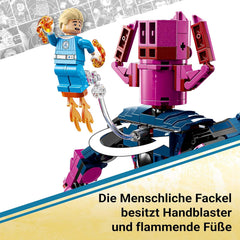 LEGO ǀ Marvel Fantastyczna Czwórka kontra. Galactus Baufigur - Bauset mit Superhelden - Zestaw ze rzeczą, niewidzialną kobietą i ludzką pochodnią - Kreatives Geschenk für Jungen und Mädchen - 76316