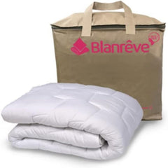 Miękki i ciepły kocyk przeciwroztoczowy na łóżko jednoosobowe, ekologiczny, biały, 200 x 200 cm Kołdry i kołdry Naty Shop Biały 140 x 200 cm