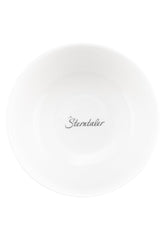 Set de veselă din porțelan Sterntaler, design rustic - Set de veselă cu bază din silicon antiderapantă și detașabilă - Veselă pentru bebeluși și copii cu farfurie, bol de 400 ml și cană de 200 ml, alb