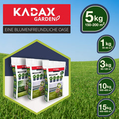 KADAX Ziergras, 200 M², Ziergrassaatgut, Grassaatgut, Rasenmischung, Grassamen, Rasensaat, Wirksames Saatgut, Rasensaatmischung, Gras, Saatgutmischung (5 Kg)