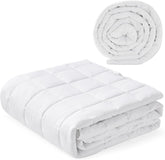 Pătură ponderată 7Kg 135X200Cm, pătură ponderată fabricată din bumbac 100%, pătură ponderată pentru adulți pentru somn profund, pătură grea, pătură de terapie antistres, pătură de relaxare Paturi si Cuverturi Besuche den Autsel-Store Alb 135X200Cm 7Kg