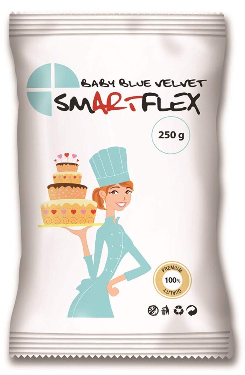 Fondant Baby Blue Velvet, 250 g Pasta de zahar Naty Shop Default Title