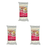 FunCakes Fondant cu aromă de lămâie: Gust delicios, textură fină, ușor de întins, fondant rulat, perfect pentru prăjituri, cupcakes și biscuiți. Halal, kosher și fără gluten. 250 g (pachet de 3) Pasta de zahar Naty Shop 250 G (pachet de 3) Lămâie
