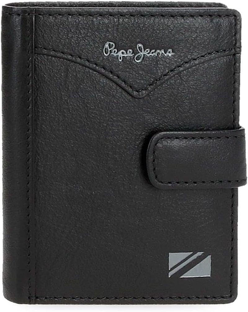 Geacă Pepe Jeans Portofel vertical cu închidere prin clic, mărime unică Portofel Barbati Naty Shop Negru