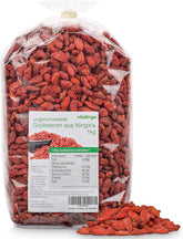 Goji berries - 1 kg de goji berries uscate și nesulfurate din una dintre cele mai bune regiuni de creștere din lume, Ningxia China Produse deshidratate Naty Shop Titlu implicit