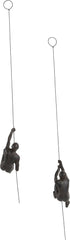 JOTEX Feminin Climbers Figurine decorative, pachet de 2, maro ruginiu Statuete si sculpturi Naty Shop