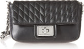 KARL LAGERFELD Agyness crossbody geanta de umăr Genti Femei Naty Shop Negru/argintiu