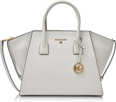 MICHAEL KORS Femeile Avril LG TZ Satchel Bag, Opticwhite Genti Femei Naty Shop Titlu implicit