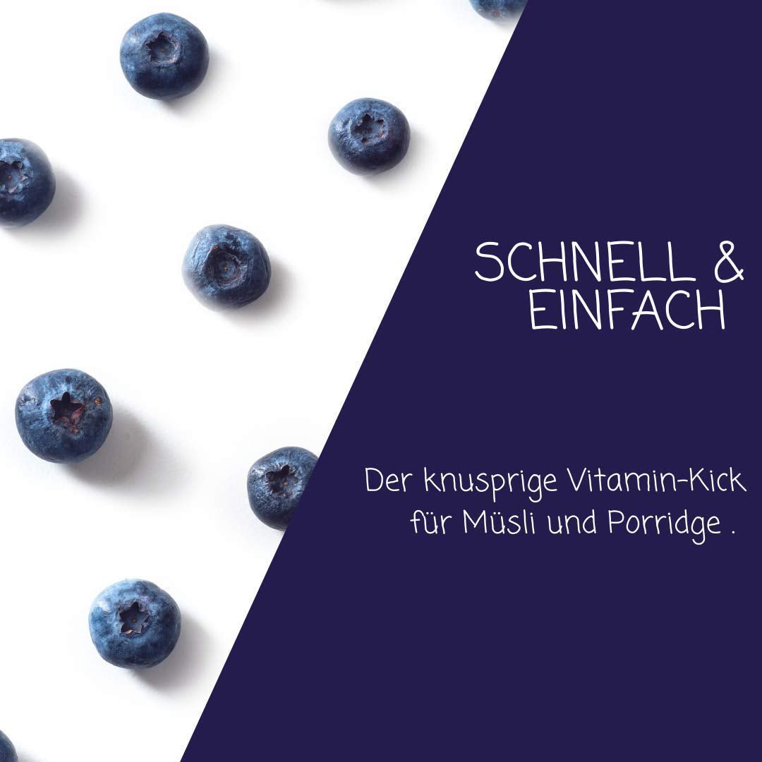 myfruits afine sălbatice, liofilizate, 300g, fără aditivi, 100% afine sălbatice, fructe liofilizate pentru muesli sau ca gustare Produse deshidratate Naty Shop