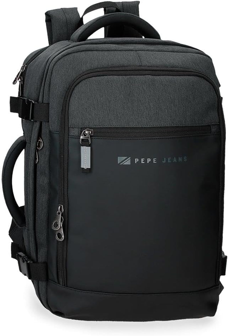 Pepe Jeans Jarvis mică geantă de umăr verde 15x19.5x6 cm poliester cu detalii din piele artificială Bagaje și echipament de călătorie Naty Shop Negru Rucsac de cabină