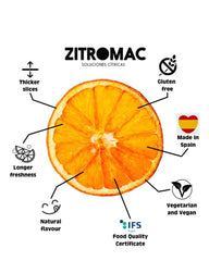 Portocale uscate pentru cocktailuri - Fructe uscate fără zahăr pentru cocktailuri, decorațiuni, dulciuri, Crăciun, băuturi, 100% naturale Felii de portocale uscate fără aditivi (45g) Produse deshidratate Naty Shop