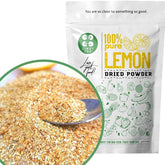 Pulbere de lămâie uscată din lămâi întregi | 100% fructe uscate naturale de calitate alimentară | Pulbere de fructe pure din coajă de lămâie | Lămâi uscate | Fructe uscate (pulbere grosieră) Produse deshidratate Naty Shop Pulbere grosieră