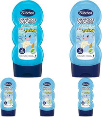 Șampon și gel de duș pentru copii, Pokémon Schiggy Edition, 230 ml (pachet de 5) Copii - Baie si Skincare Naty Shop 230 Ml (pachet de 5)
