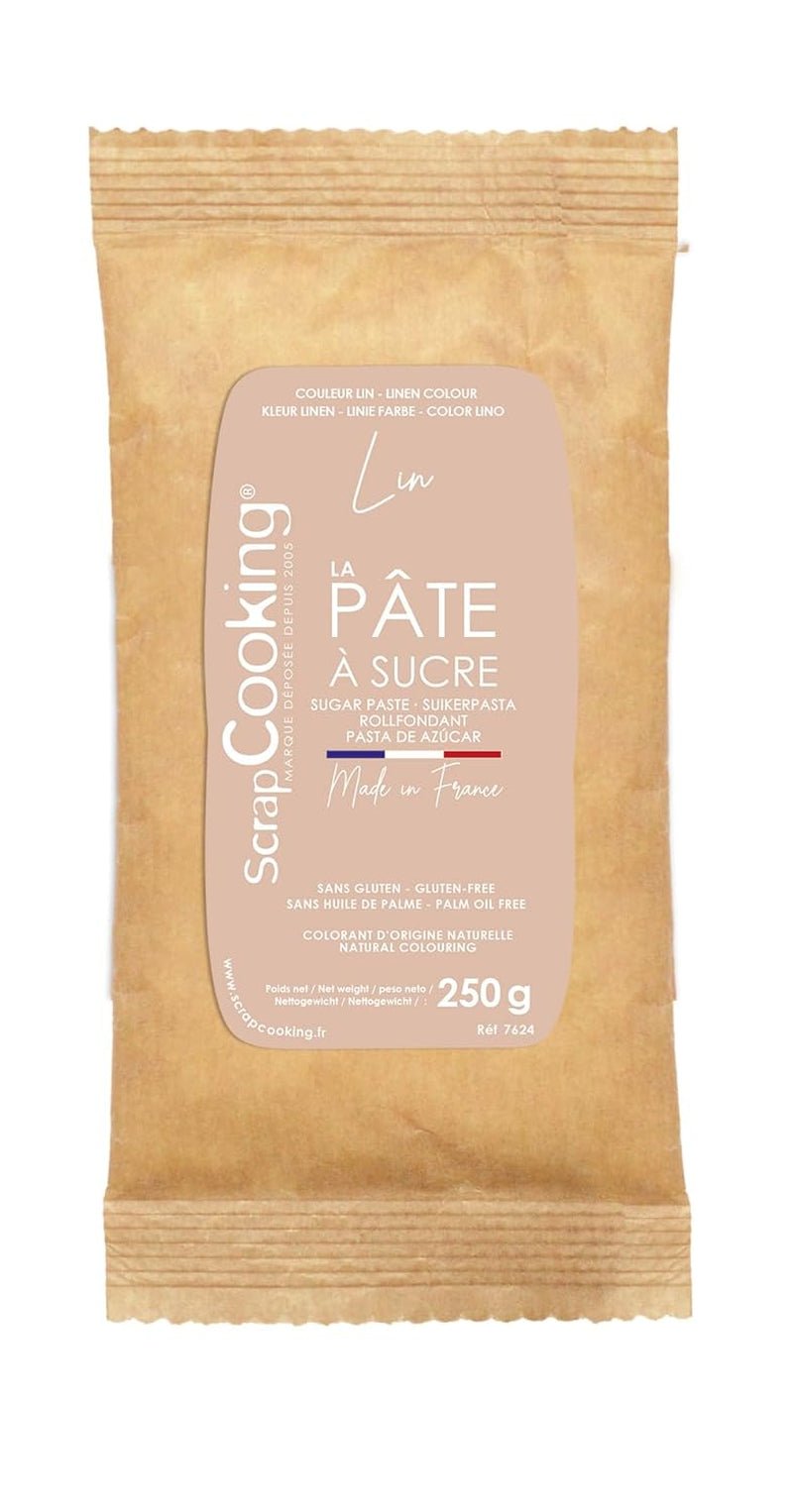 ScrapCooking - Pâte à Sucre Vert Sauge 250g - Colourant d'Origine Naturelle - Sans Gluten, Sans Huile de Palme - Pour Gâteaux, Pâtisseries Anniversaire - Vert Pastel - Fabriquée en France - 7621 Pasta de zahar Naty Shop Bej