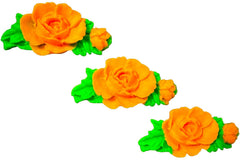 Set 3 decoratiuni comestibile din zahar, trandafiri Decoratiuni din Pasta de Zahar Nati Shop