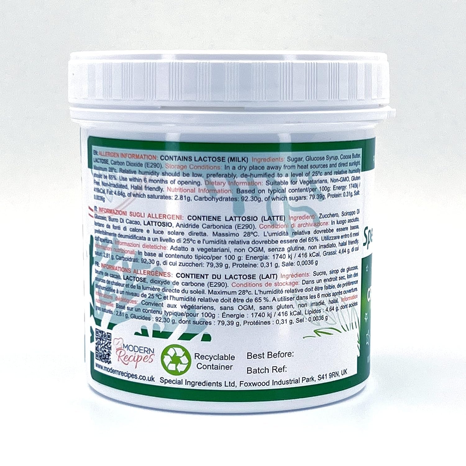 Special Ingredients Crackle Crystals Crackle 500g Cea mai înaltă calitate, fără OMG, ideal pentru prăjituri, dulciuri și înghețată Pasta de zahar Naty Shop