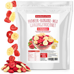Strawberry-banana mix 200g - căpșuni liofilizate și banane liofilizate ca o gustare delicioasă într-o pungă Produse deshidratate Naty Shop Titlu implicit