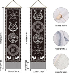 Tapiserie ahandmaker simbol viking copacul vietii rune Casa - Accesorii si Decoratiuni Naty Shop