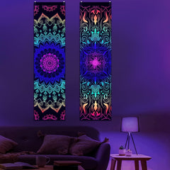 Tapiserie alishomtll pack mandala reactiv boemian vertical Casa - Accesorii si Decoratiuni Naty Shop 2 pachete 120X32.5Cm