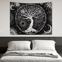 Tapiserie copac viata sun moon Casa - Accesorii si Decoratiuni Naty Shop