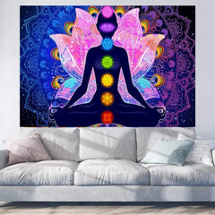 Tapiserie tapiterie mandala colorata mistica Casa - Accesorii si Decoratiuni Naty Shop Default Title