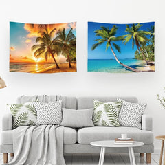 Tapiserie ulticool casa plaja mare insula palmier Casa - Accesorii si Decoratiuni Naty Shop
