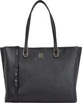 Tommy Hilfiger Ladies Th Timeless Workbag Geantă școlară, o mărime Genti Femei Naty Shop Negru (negru)
