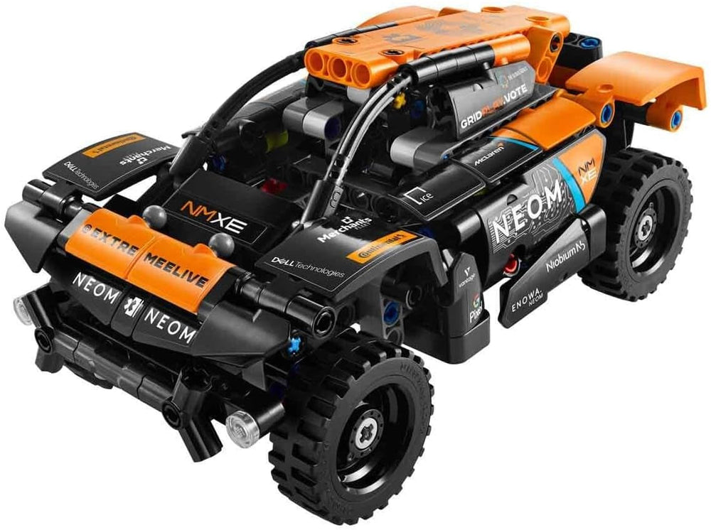 LEGO Technic Zestaw samochodów wyścigowych NEOM Mclaren Extreme E, zabawka silnikowa dla dzieci, napędzany wiatrem samochód do zbudowania, prezent techniczny dla chłopców i dziewcząt w wieku 7 lat 42166 Zestawy do budowania Besuche w sklepie LEGO