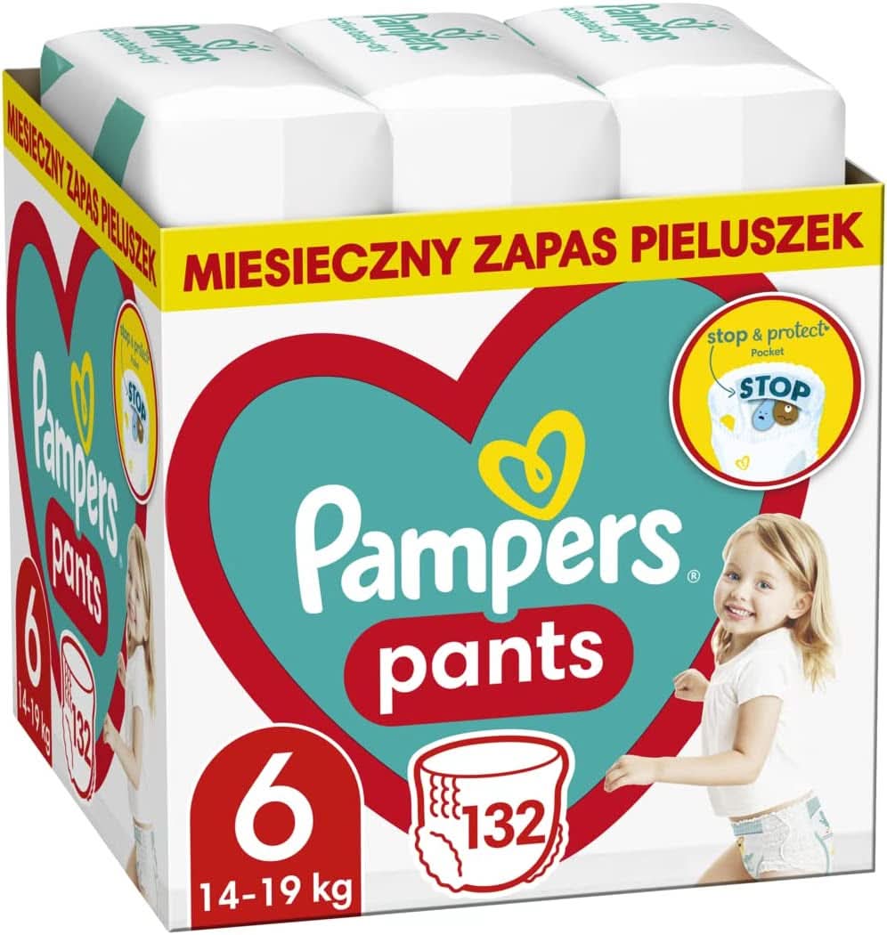 Pampers (wersja klasyczna), spodnie chłopięce/dziewczęce 7 74 szt. Matka i Dziecko Naty Shop 6 (132 szt.)