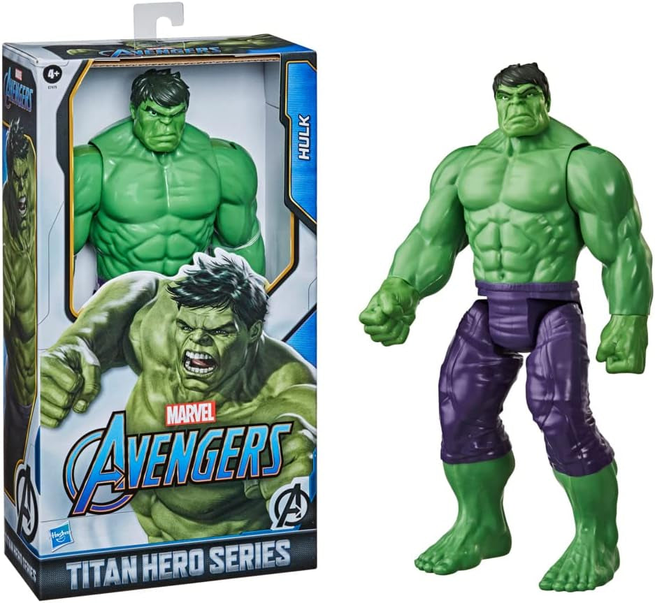 Hasbro E74755L2 Marvel Avengers Titan Hero Series Blast Gear Deluxe Hulk Figurka 30 cm Duża Zabawka inspirowana komiksami Marvela dla dzieci 4+ Figurki Naty Shop