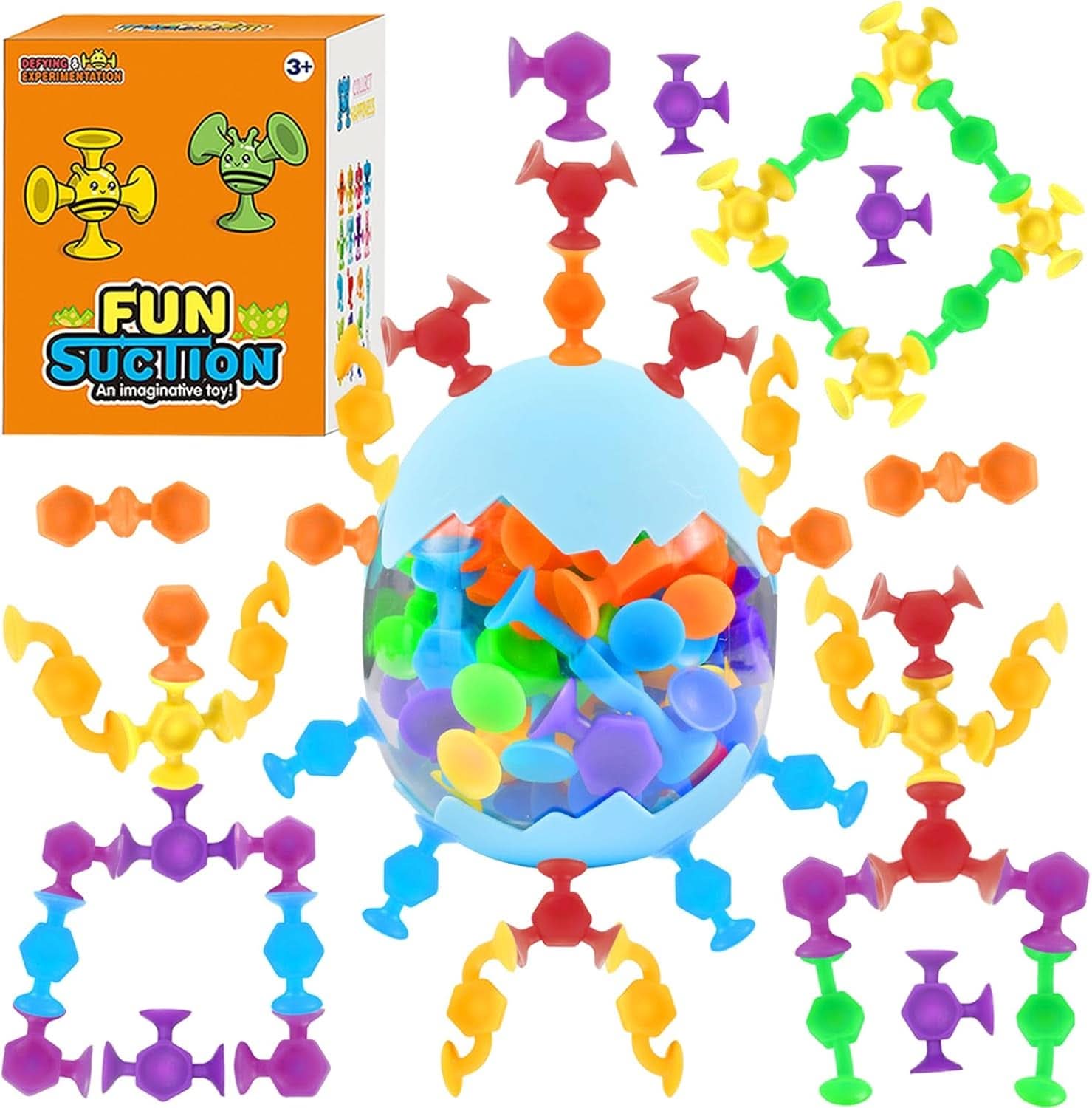 48 sztuk 3-letnia zabawka do kąpieli Montessori Silikonowe klocki Matka i dziecko Naty Shop