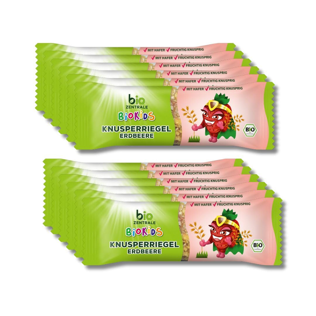 Chrupiące batoniki truskawkowe 12 x 20g